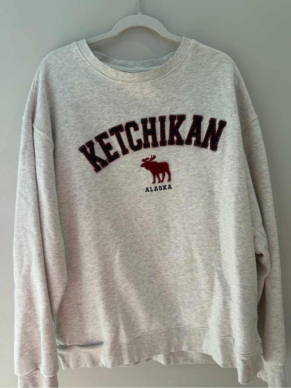 Ketchikan Alaska Crewneck Sweatshirt - Light Gray
